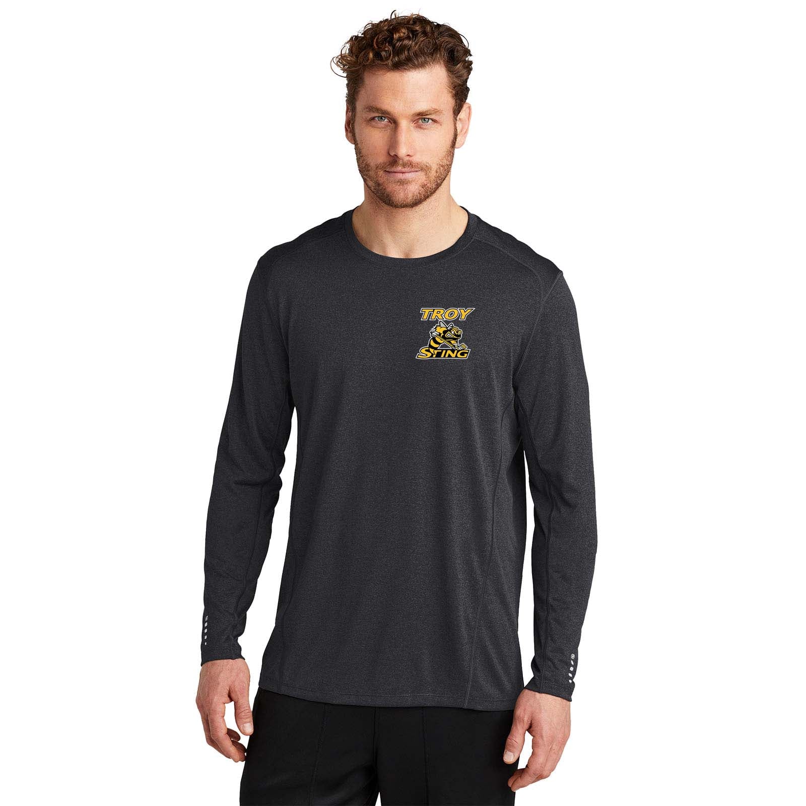 Troy Sting OGIO® ENDURANCE Long Sleeve Pulse Crew Embroidery - Mato & Hash