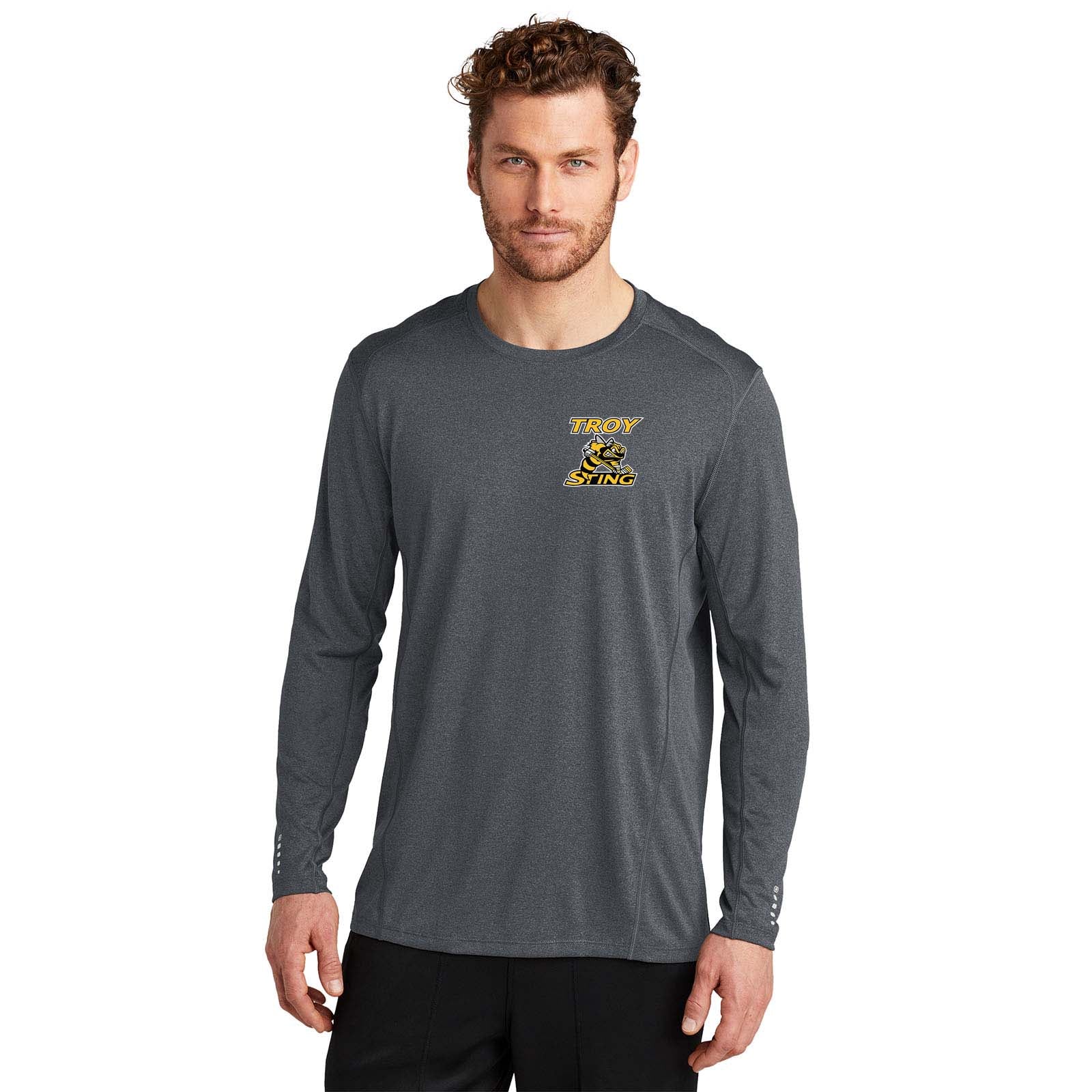 Troy Sting OGIO® ENDURANCE Long Sleeve Pulse Crew Embroidery - Mato & Hash