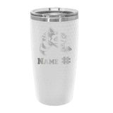 Troy Sting Polar Camel 20 oz. White Golf Tumbler with Dimples