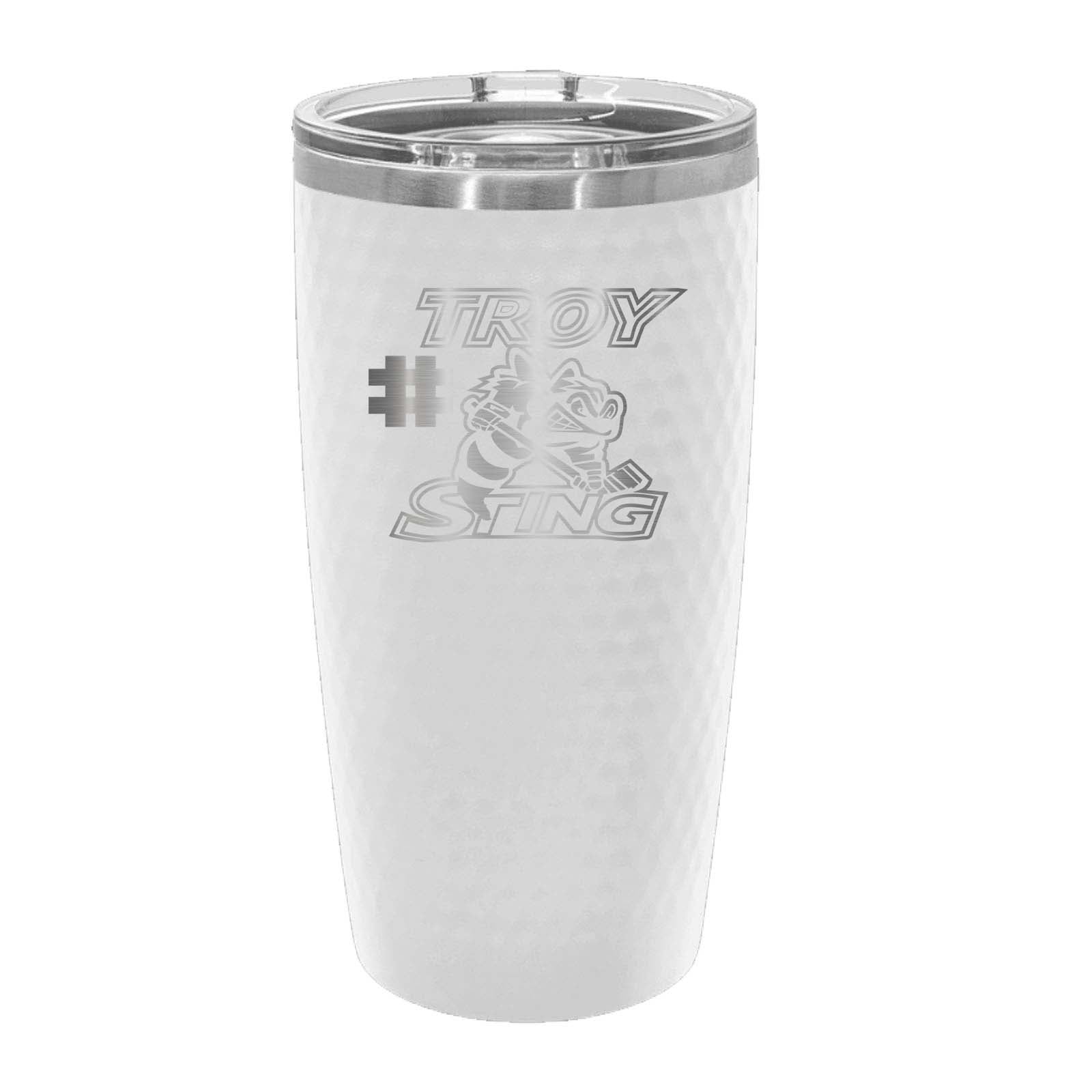 Troy Sting Polar Camel 20 oz. White Golf Tumbler with Dimples - Mato & Hash