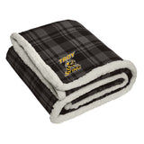 Troy Sting Port Authority ® Flannel Sherpa Blanket Embroidery