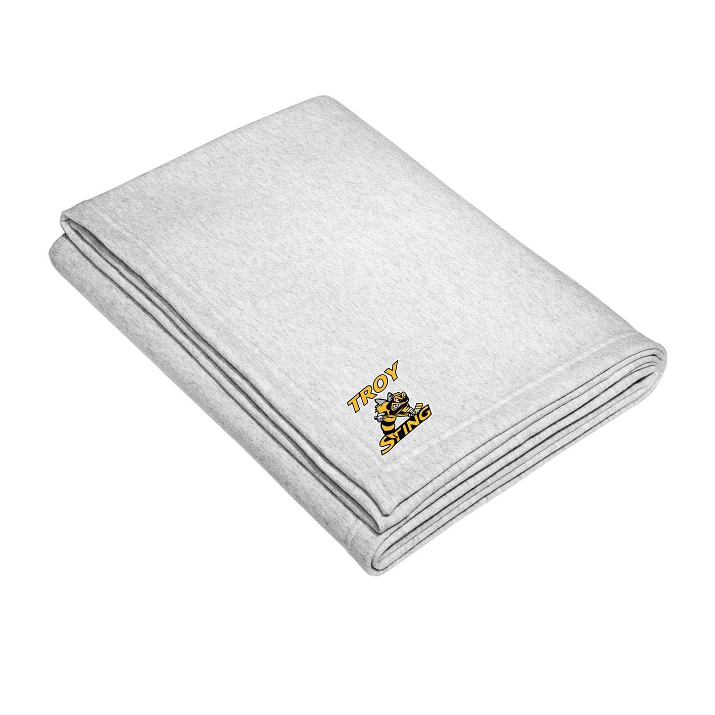 Troy Sting Port & Company® Core Fleece Sweatshirt Blanket Embroidery - Mato & Hash