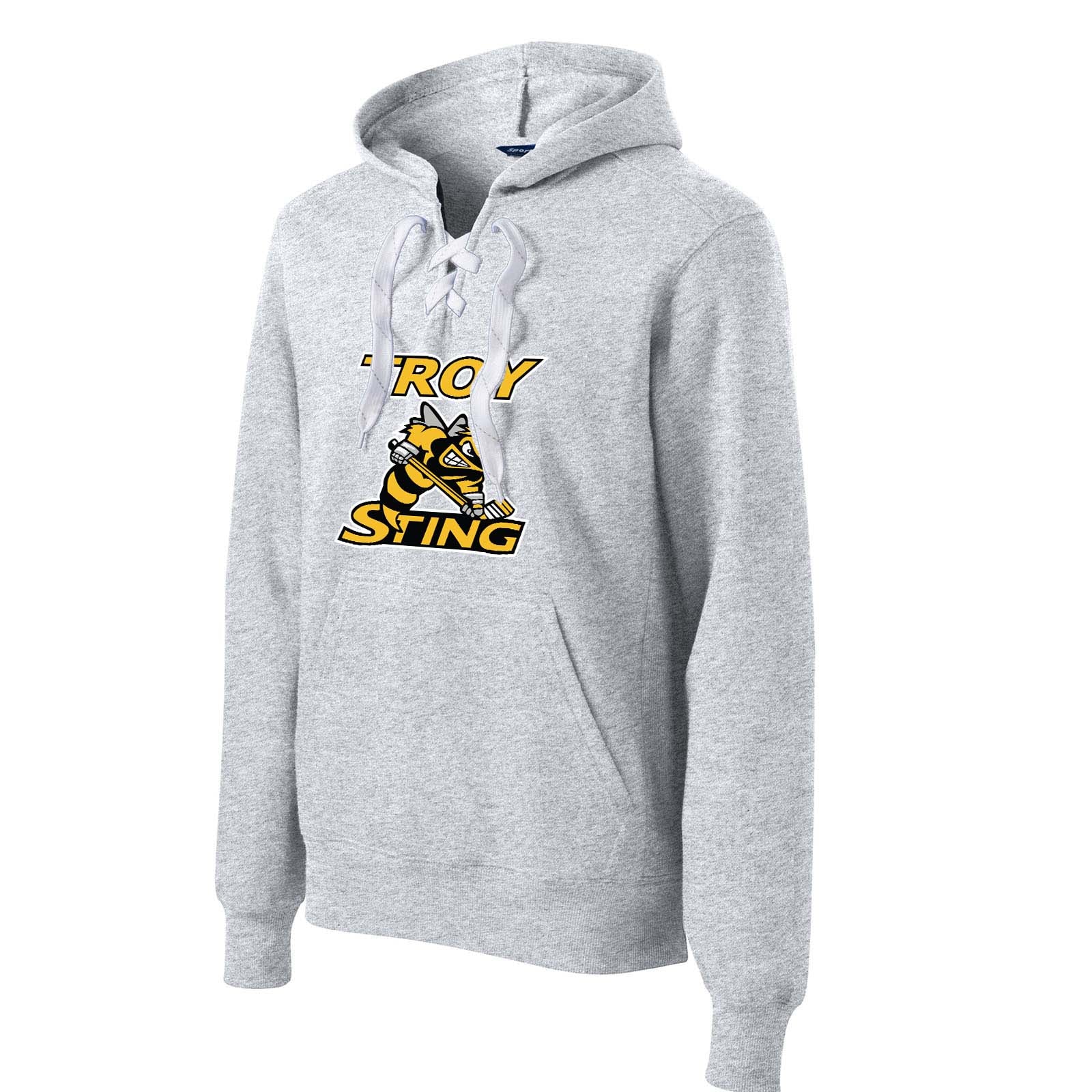 Troy Sting Sport-Tek® Lace Up Pullover Hooded Sweatshirt - Mato & Hash