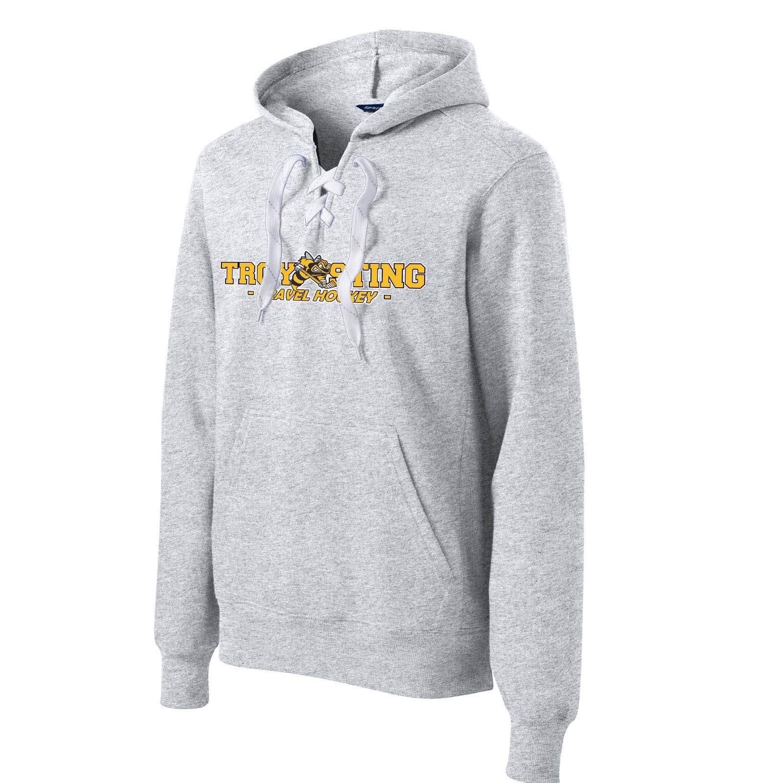 Troy Sting Sport-Tek® Lace Up Pullover Hooded Sweatshirt - Mato & Hash