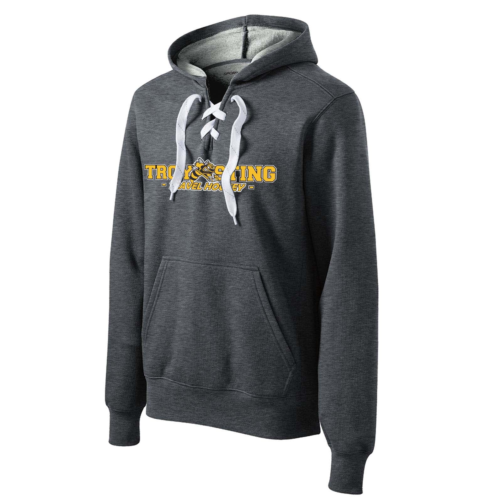 Troy Sting Sport-Tek® Lace Up Pullover Hooded Sweatshirt - Mato & Hash