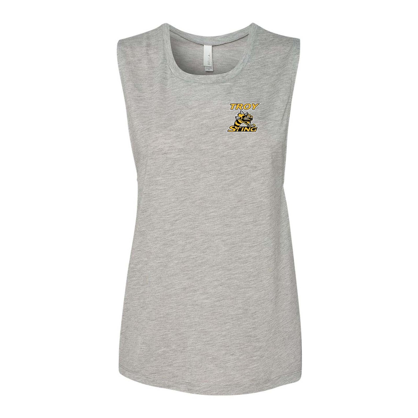 Troy Sting Women's Flowy Scoop Muscle Tank Top Embroidery - Mato & Hash