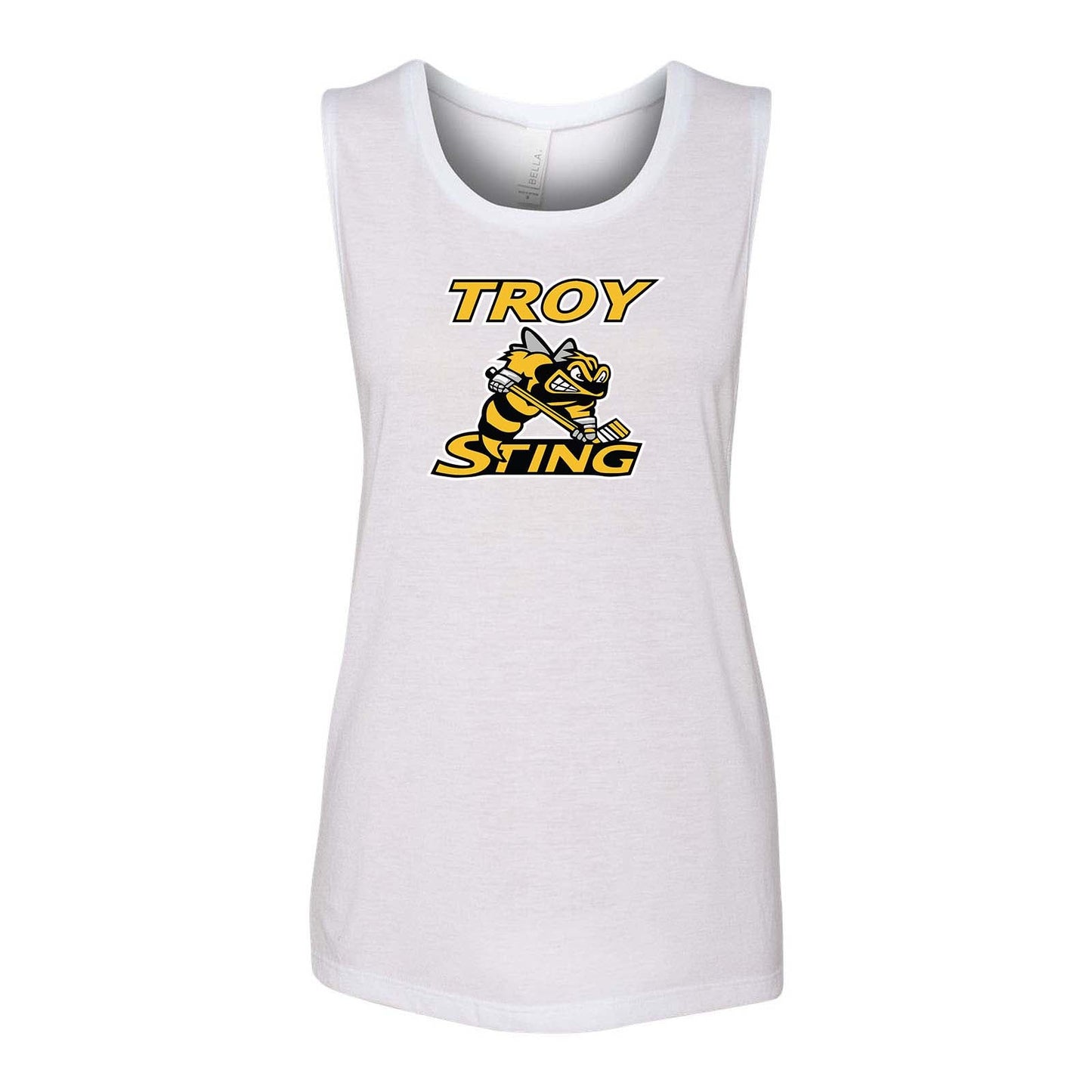Troy Sting Women's Flowy Scoop Muscle Tank Top Embroidery - Mato & Hash