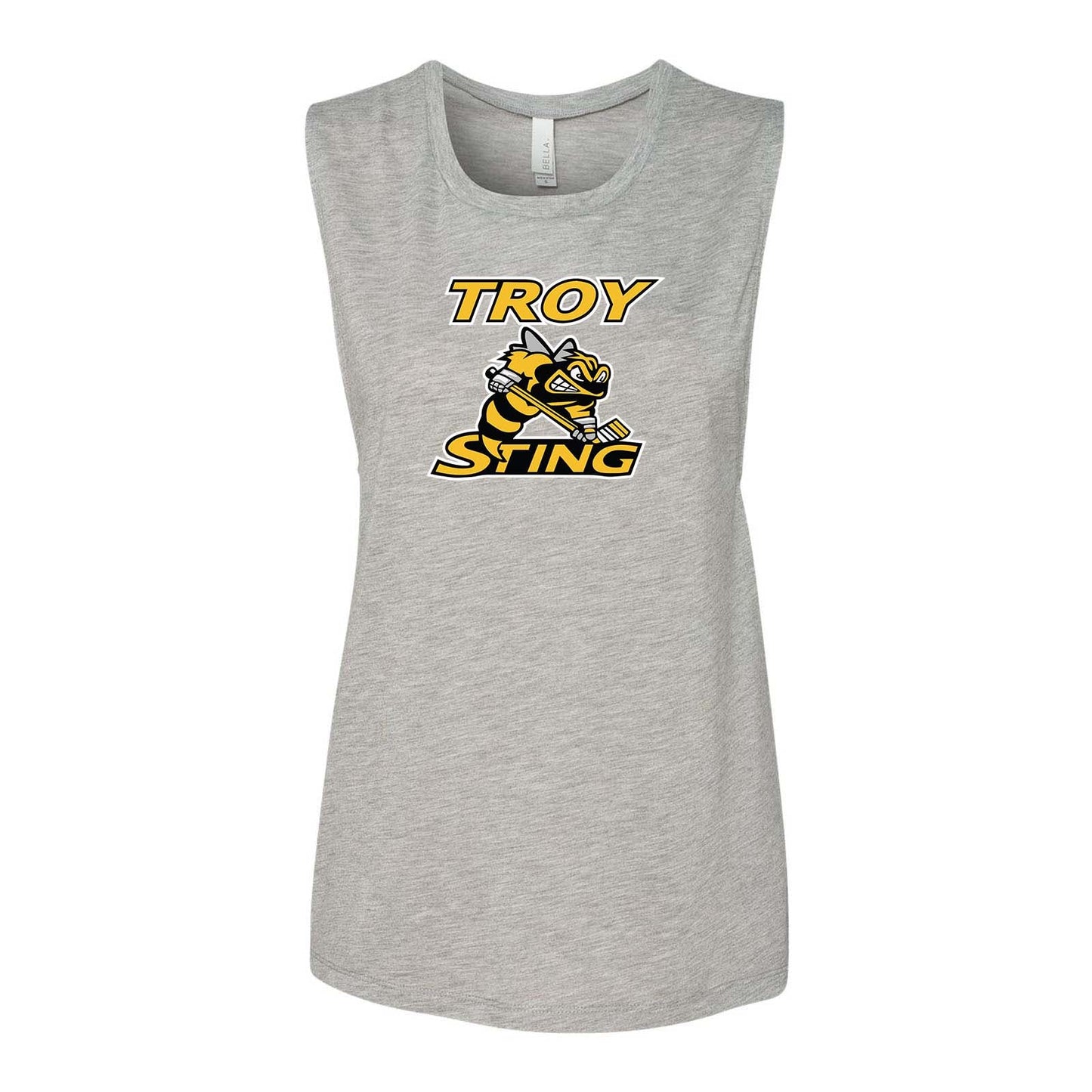 Troy Sting Women's Flowy Scoop Muscle Tank Top Embroidery - Mato & Hash