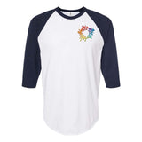 Tultex Unisex Fine Jersey Raglan T-Shirt Embroidery - Mato & Hash