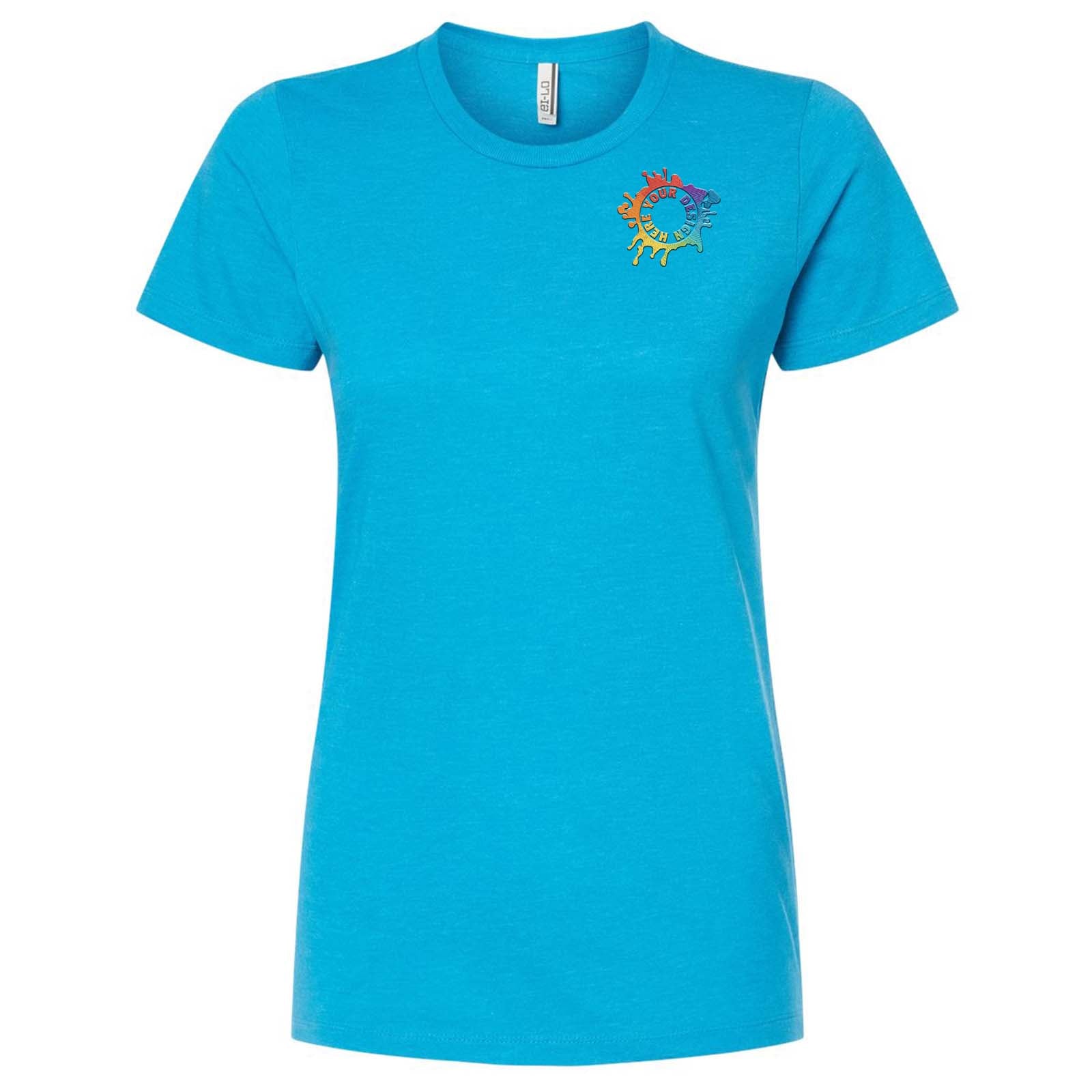 Tultex Women's Premium Cotton/Polyester Blend T-Shirt Embroidery - Mato & Hash