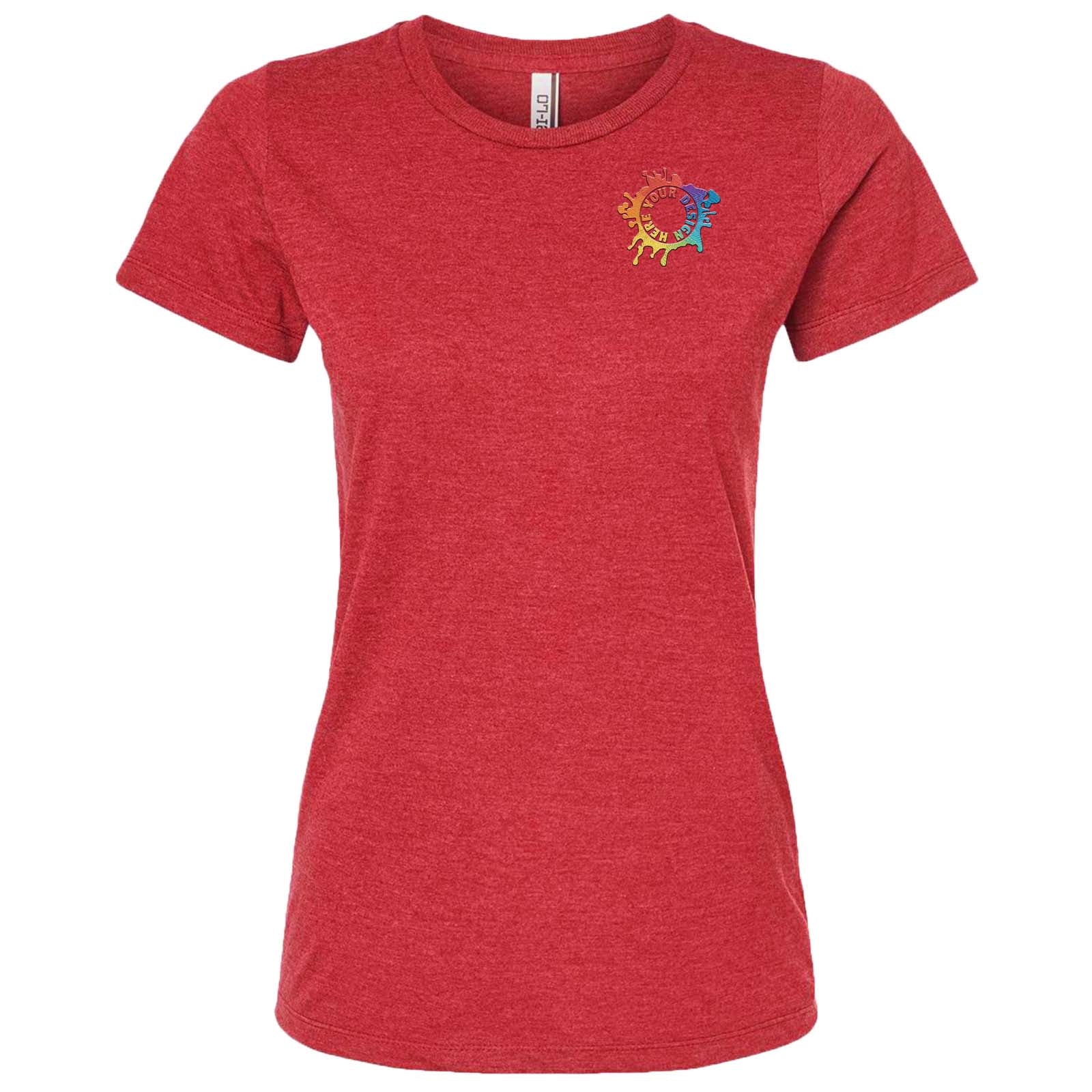 Tultex Women's Premium Cotton/Polyester Blend T-Shirt Embroidery - Mato & Hash