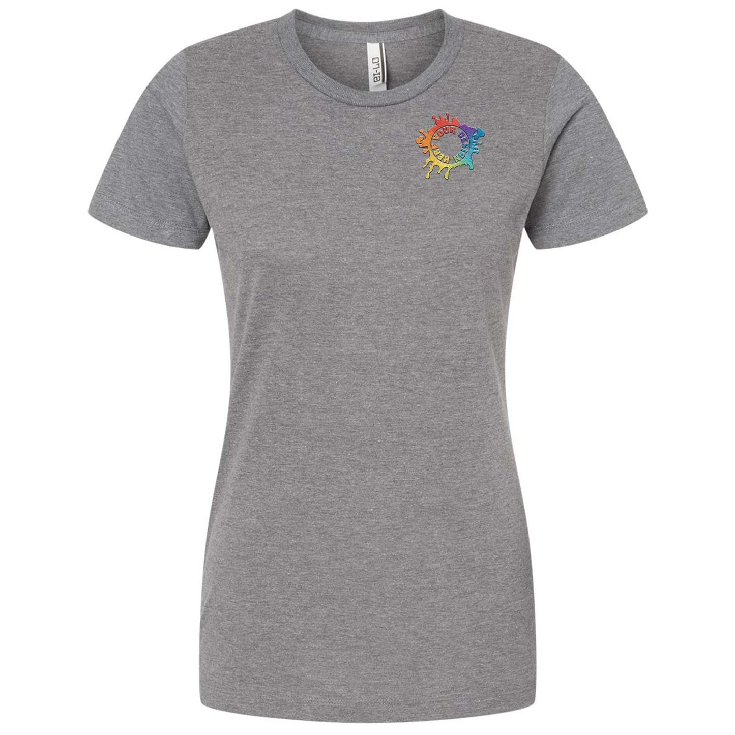 Tultex Women's Premium Cotton/Polyester Blend T-Shirt Embroidery - Mato & Hash