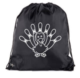 Turkey w/ Pin Feathers Polyester Drawstring Bag