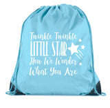 Twinkle Twinkle Little Star Baby Shower Polyester Drawstring Bag - Mato & Hash