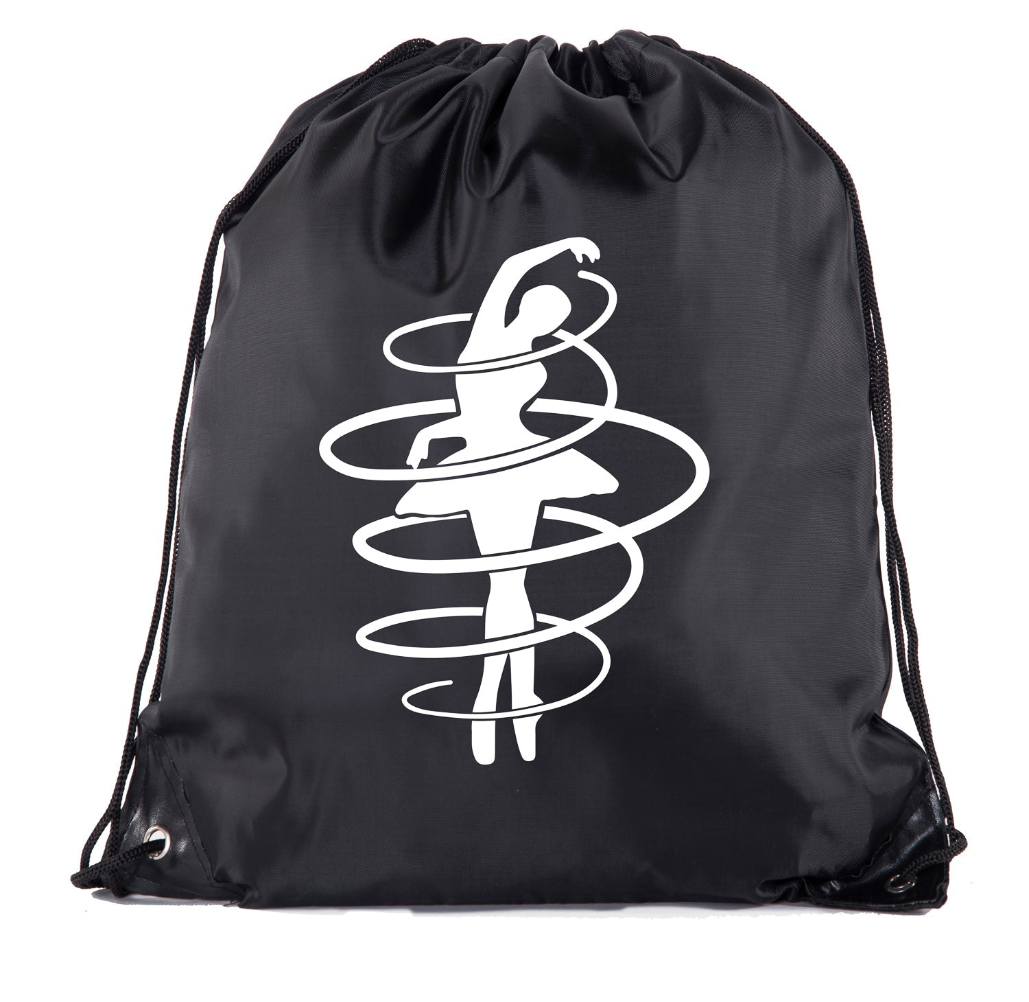 Twirling Ballerina Polyester Drawstring Bag - Mato & Hash