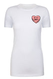 Valentine's Day Candy Heart "Eat Dirt" Left Chest Womens T Shirts - Mato & Hash