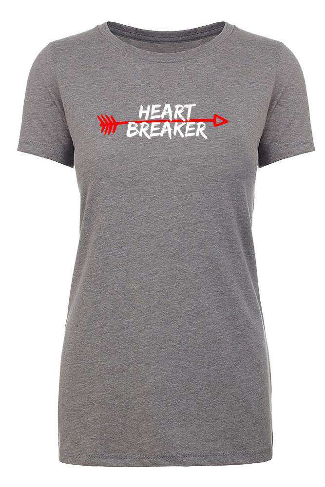 Valentine's Day Heart Breaker w/ Arrow Womens T Shirts - Mato & Hash