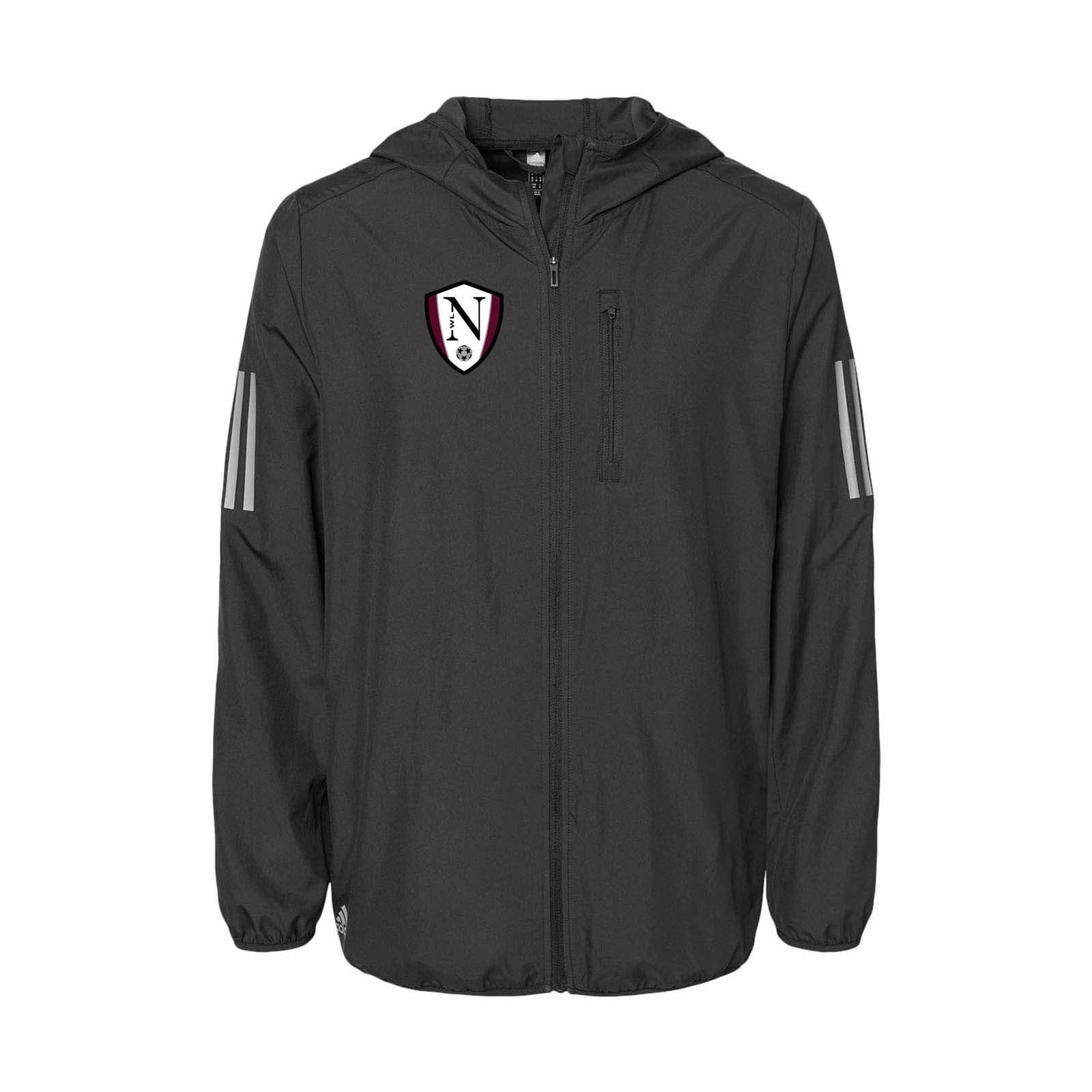 Walled Lake Northern Women's Soccer Adidas - Hooded Full-Zip Windbreaker Embroidery - Mato & Hash