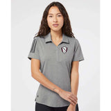 Walled Lake Northern Women's Soccer Adidas - Women's Floating 3-Stripes Polo Embroidery - Mato & Hash