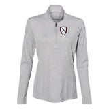 Walled Lake Northern Women's Soccer Adidas - Women's Lightweight MÃ©lange Quarter-Zip Pullover Embroidery - Mato & Hash