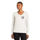 Walled Lake Northern Womens Soccer OGIO® Ladies Luuma Flex Long Sleeve V-Neck Embroidery - Mato & Hash