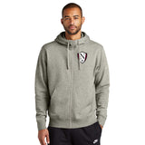 Walled Lake Women's Soccer Nike Club Fleece Sleeve Swoosh Full-Zip Hoodie - Mato & Hash