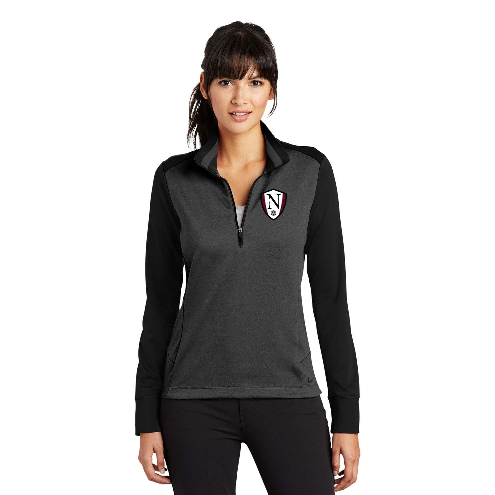 Walled Lake Women's Soccer Nike Ladies Dri-FIT 1/2-Zip Cover-Up - Mato & Hash
