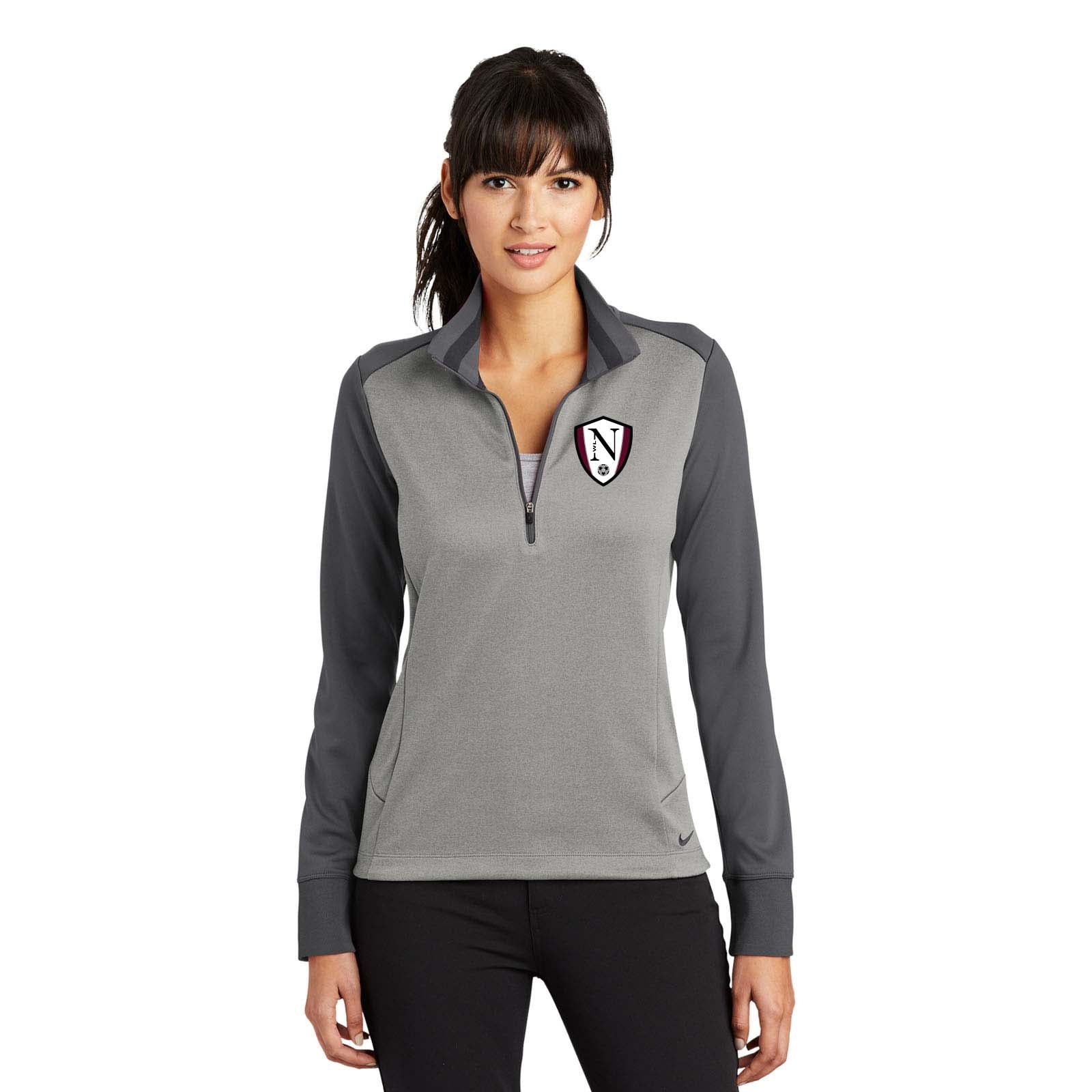 Walled Lake Women's Soccer Nike Ladies Dri-FIT 1/2-Zip Cover-Up - Mato & Hash