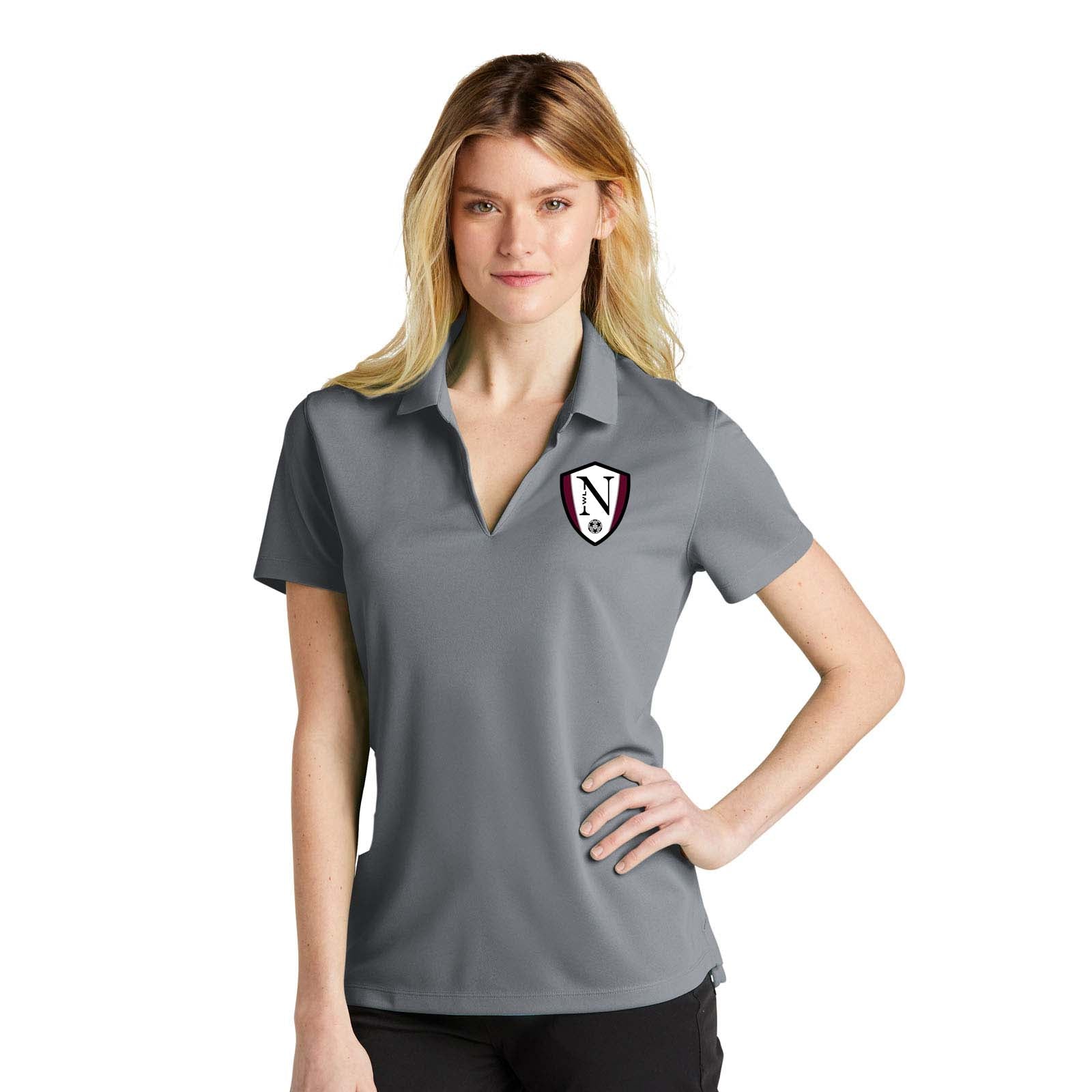 Walled Lake Women's Soccer Nike Ladies Dri-FIT Micro Pique 2.0 Polo - Mato & Hash