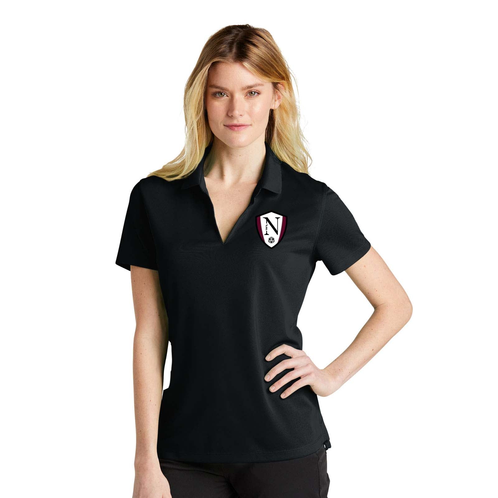 Walled Lake Women's Soccer Nike Ladies Dri-FIT Micro Pique 2.0 Polo - Mato & Hash