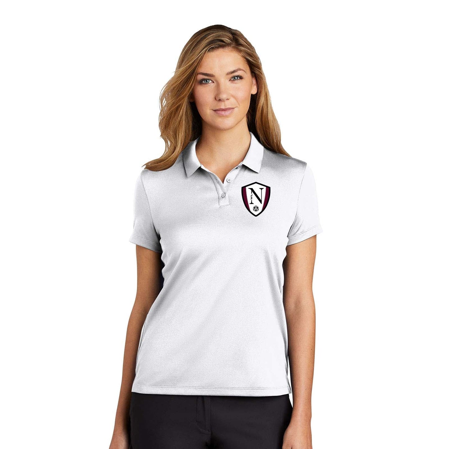 Walled Lake Women's Soccer Nike Ladies Dry Essential Solid Polo - Mato & Hash