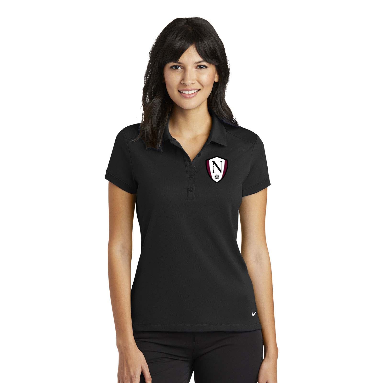 Walled Lake Women's Soccer Nike Nike Ladies Dri-FIT Solid Icon Pique Modern Fit Polo - Mato & Hash