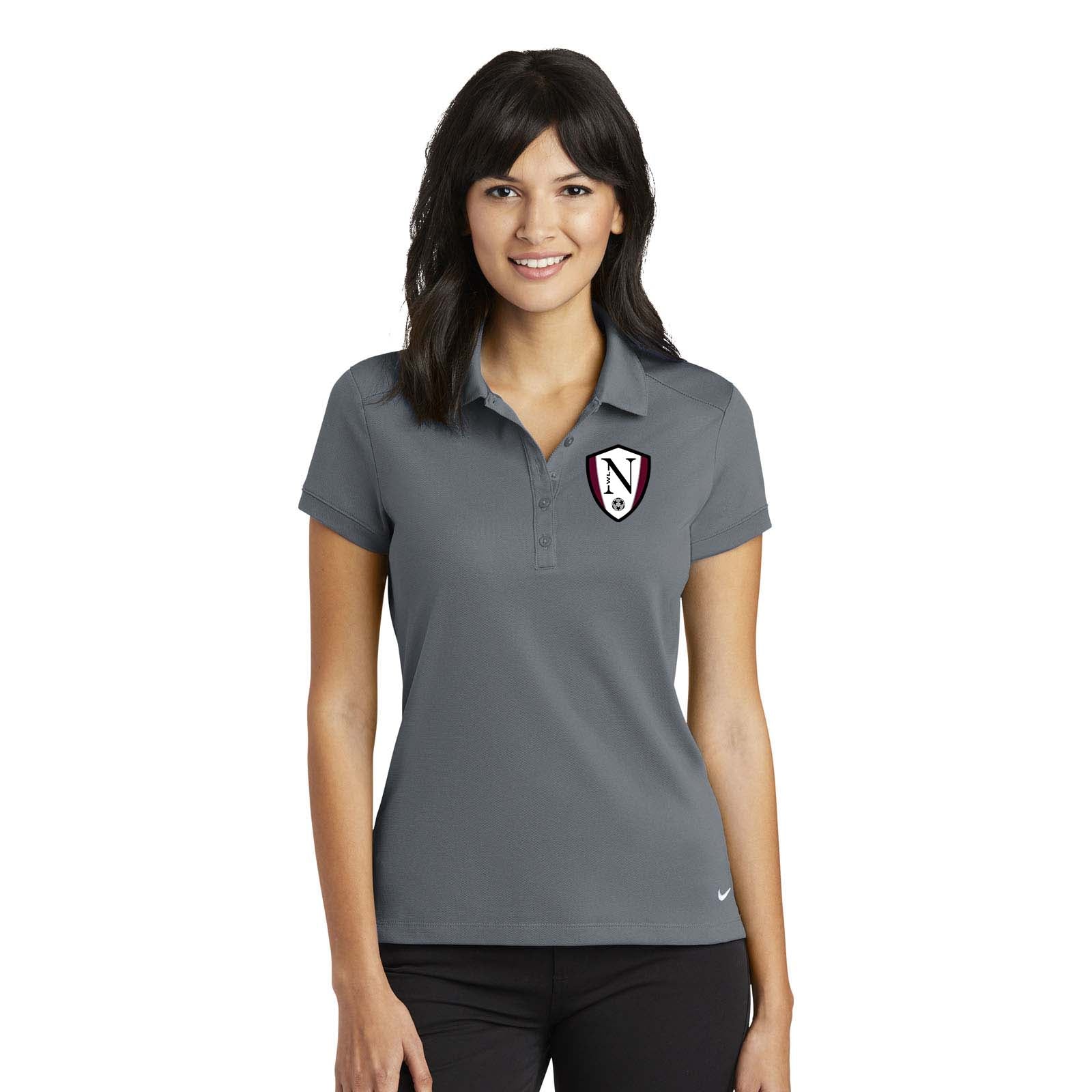 Walled Lake Women's Soccer Nike Nike Ladies Dri-FIT Solid Icon Pique Modern Fit Polo - Mato & Hash