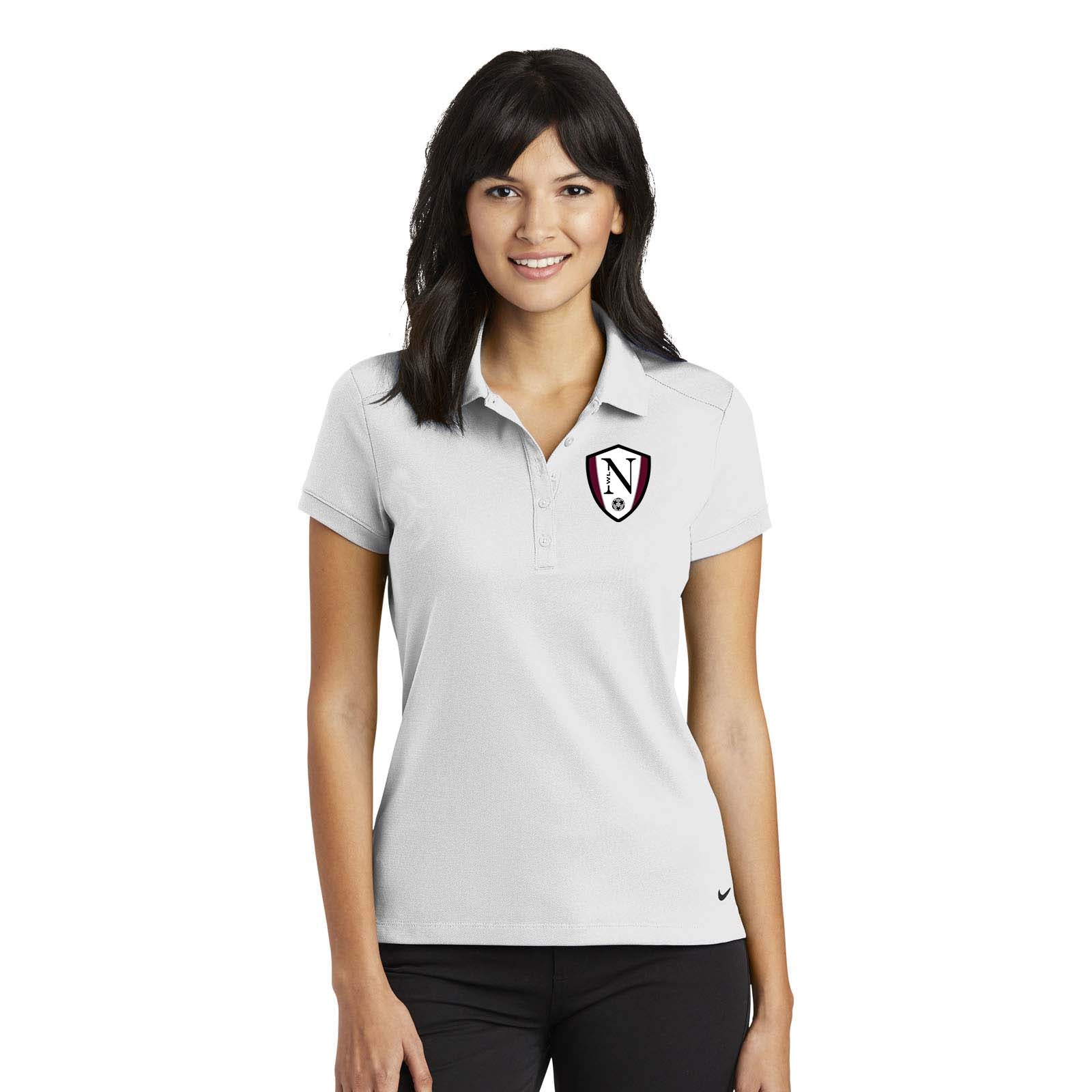 Walled Lake Women's Soccer Nike Nike Ladies Dri-FIT Solid Icon Pique Modern Fit Polo - Mato & Hash