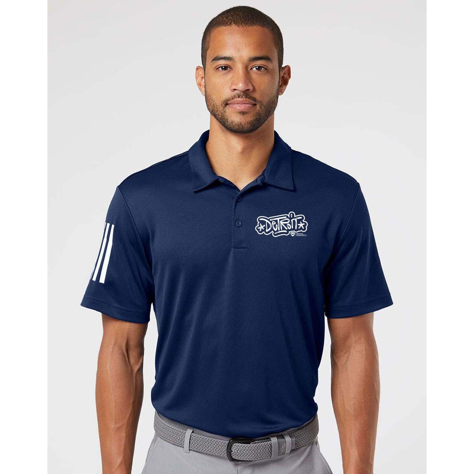 Wayne Pediatrics Adidas - Floating 3-Stripes Polo Printed - Mato & Hash