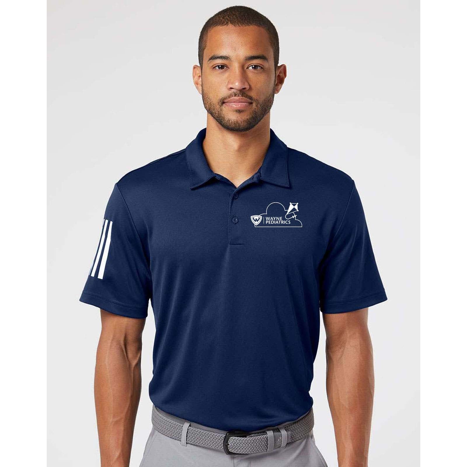 Wayne Pediatrics Adidas - Floating 3-Stripes Polo Printed - Mato & Hash