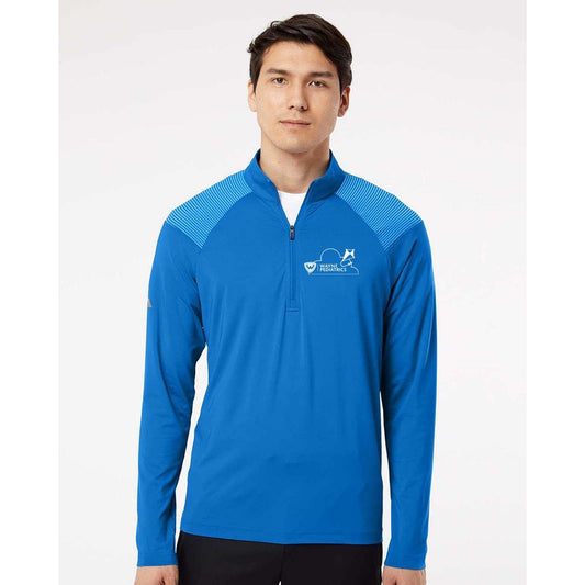 Wayne Pediatrics Adidas - Shoulder Stripe Quarter-Zip Pullover Printed - Mato & Hash