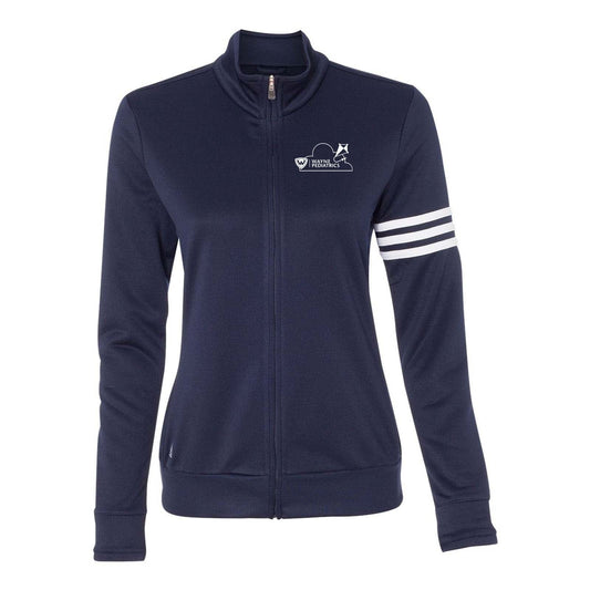 Wayne Pediatrics Adidas - Women's 3-Stripes French Terry Full-Zip Jacket Printed - Mato & Hash