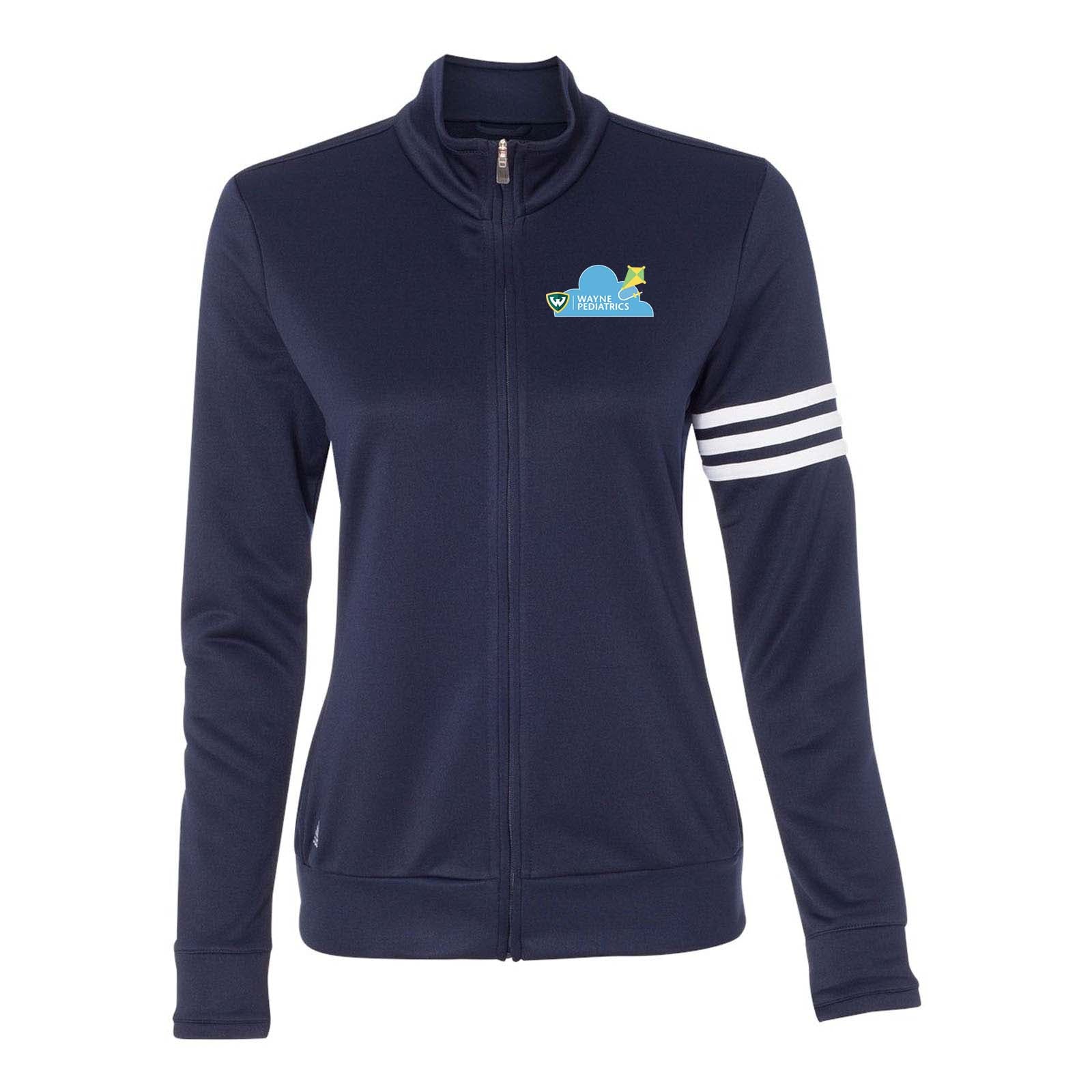 Wayne Pediatrics Adidas - Women's 3-Stripes French Terry Full-Zip Jacket Printed - Mato & Hash