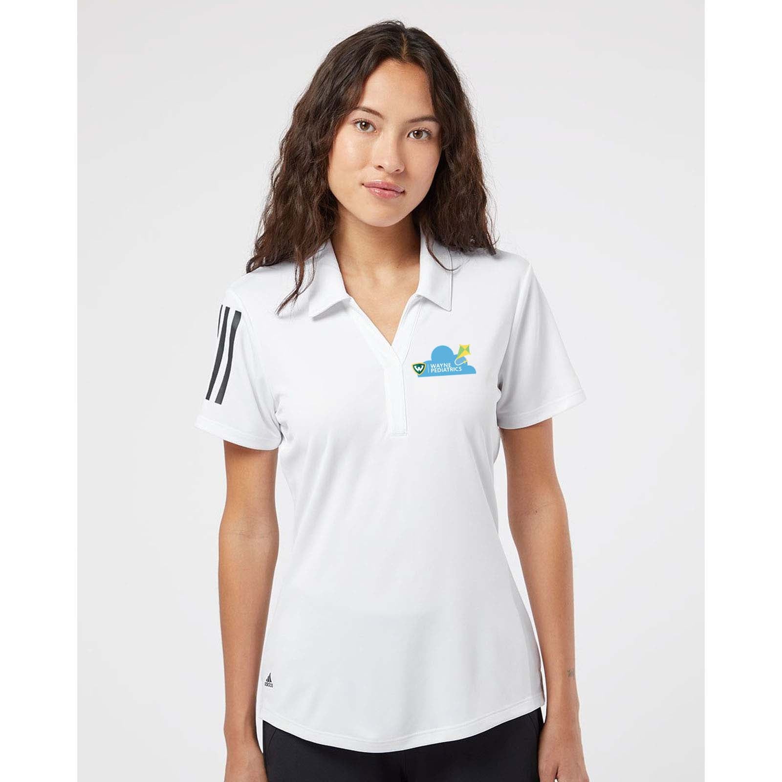 Wayne Pediatrics Adidas - Women's Floating 3-Stripes Polo Printed - Mato & Hash