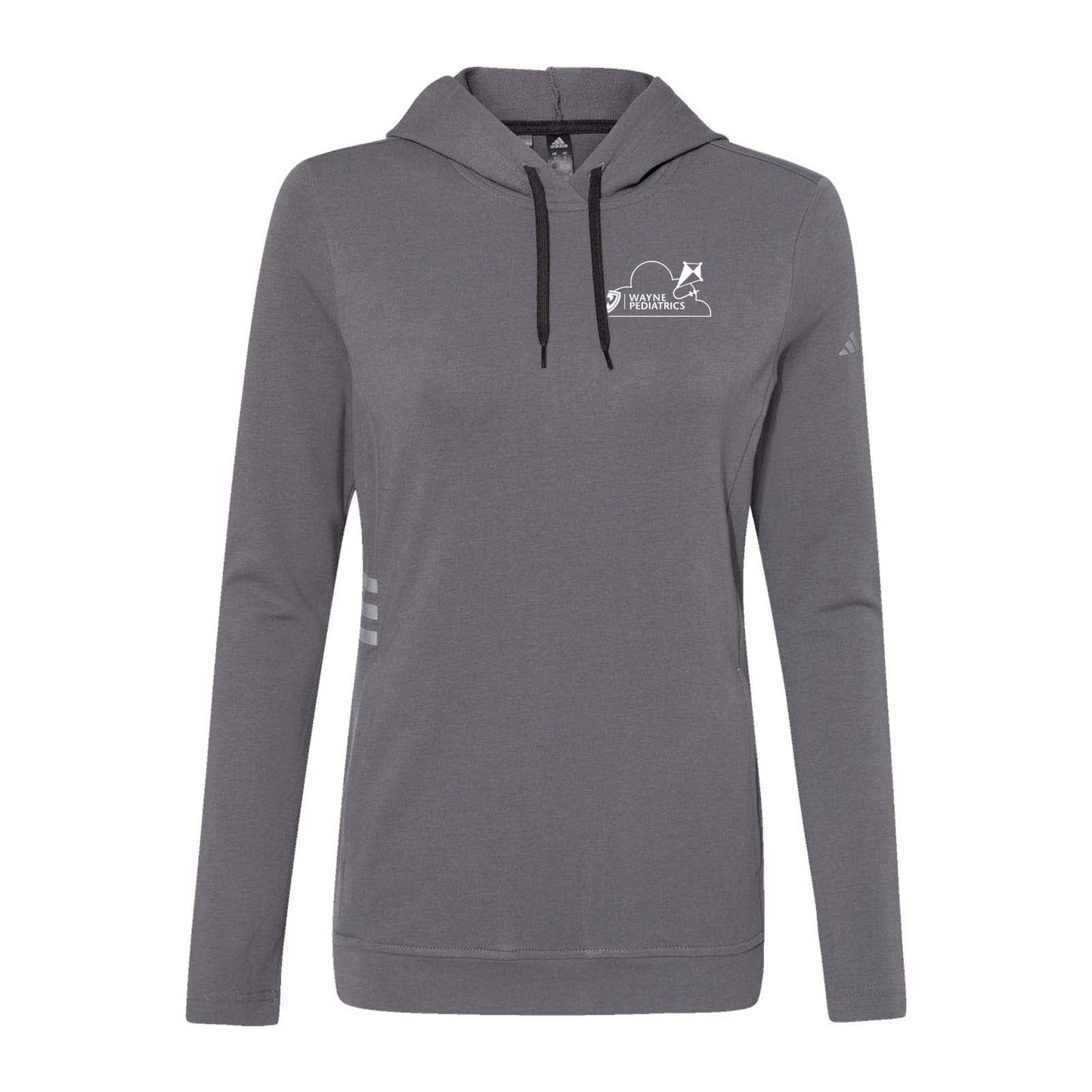 Wayne Pediatrics Adidas - Women's Lightweight Hooded Sweatshirt Left Chest Printed - Mato & Hash