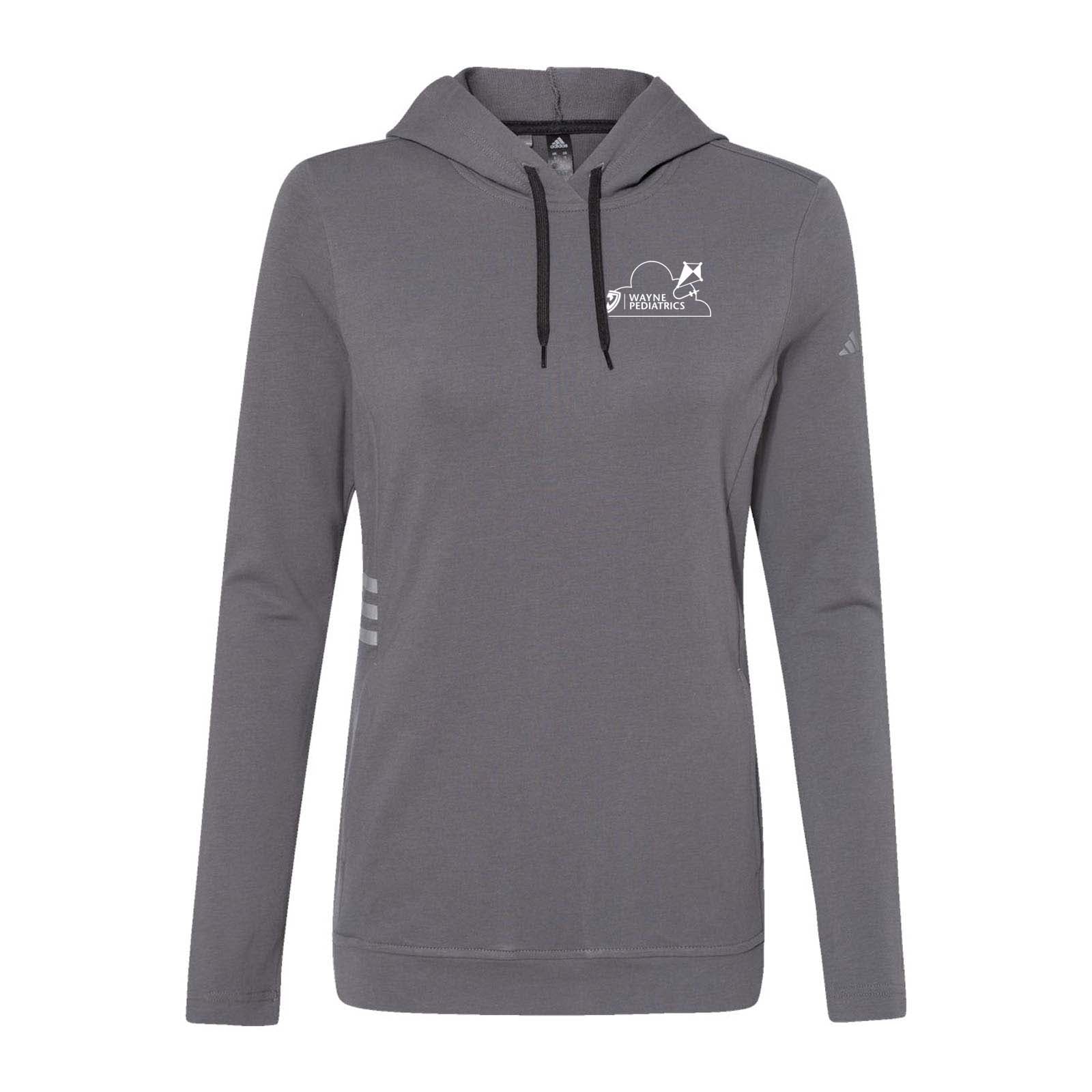 Wayne Pediatrics Adidas - Women's Lightweight Hooded Sweatshirt Left Chest Printed - Mato & Hash