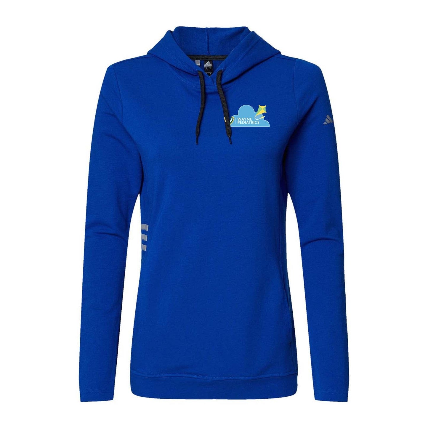 Wayne Pediatrics Adidas - Women's Lightweight Hooded Sweatshirt Left Chest Printed - Mato & Hash