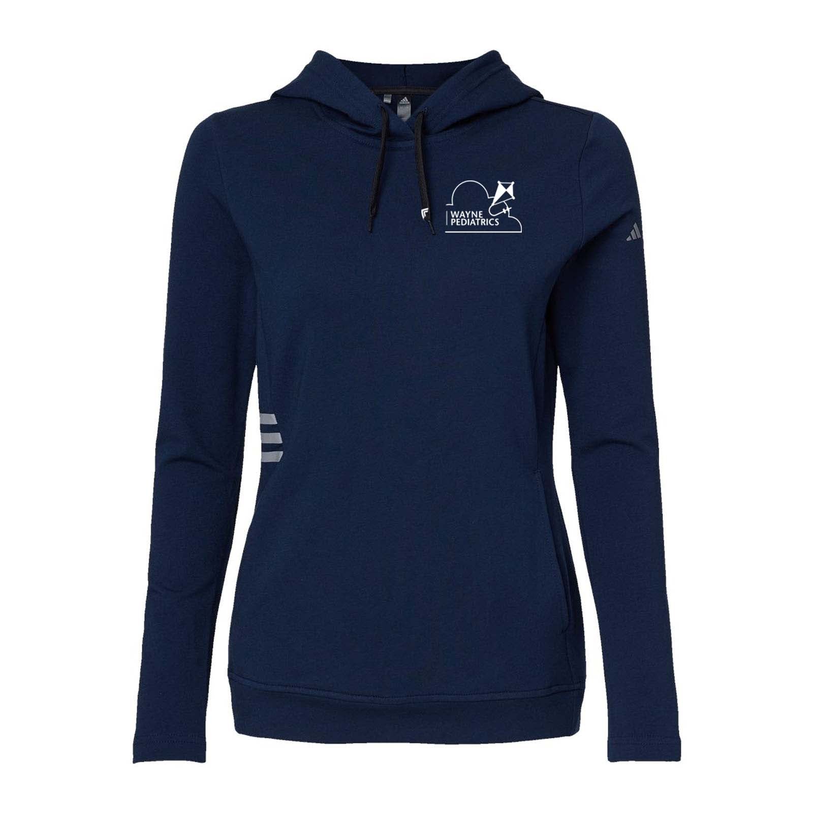 Wayne Pediatrics Adidas - Women's Lightweight Hooded Sweatshirt Left Chest Printed - Mato & Hash