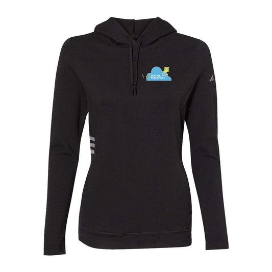 Wayne Pediatrics Adidas - Women's Lightweight Hooded Sweatshirt Left Chest Printed - Mato & Hash
