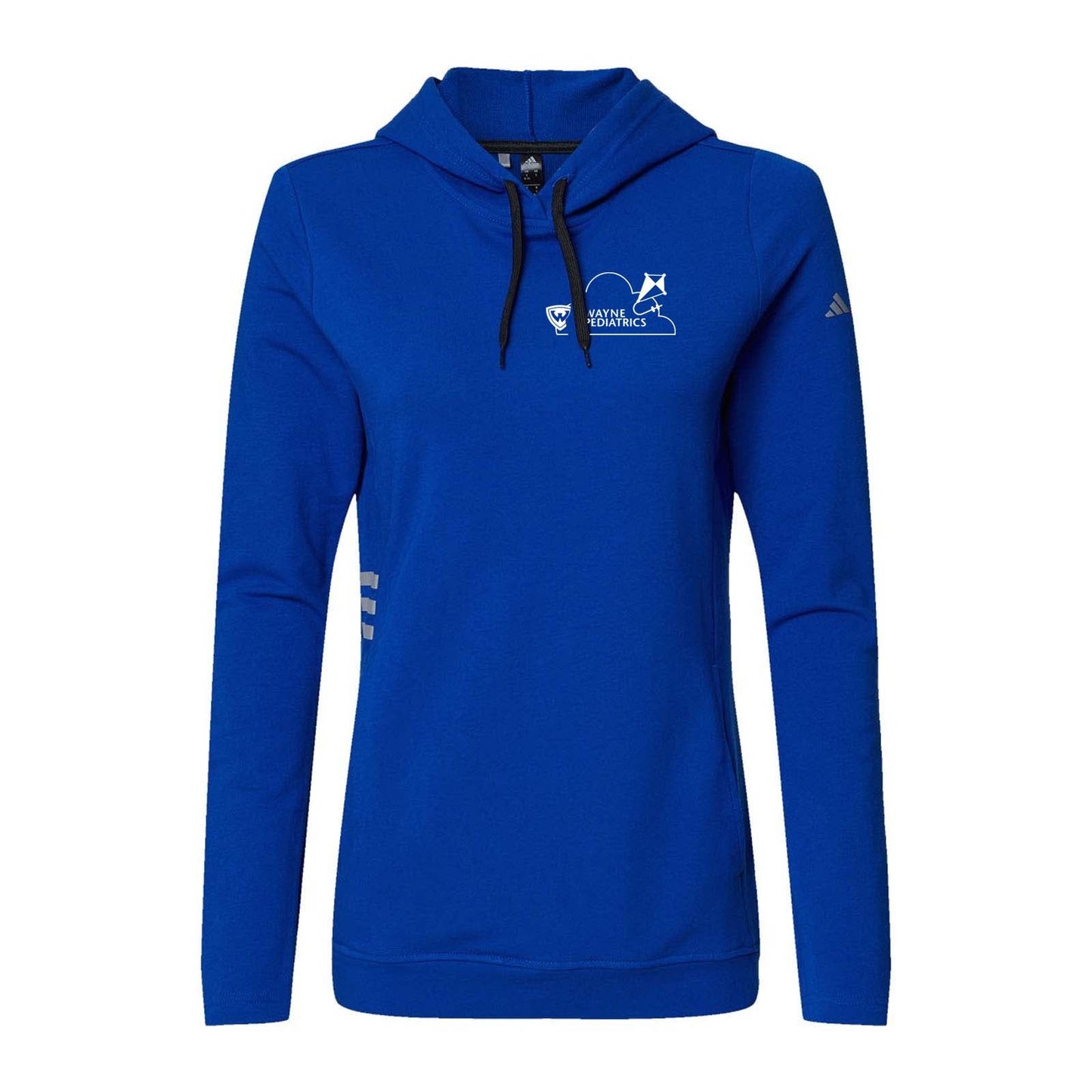 Wayne Pediatrics Adidas - Women's Lightweight Hooded Sweatshirt Left Chest Printed - Mato & Hash