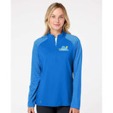 Wayne Pediatrics Adidas - Women's Stripe Block Quarter-Zip Pullover Printed - Mato & Hash