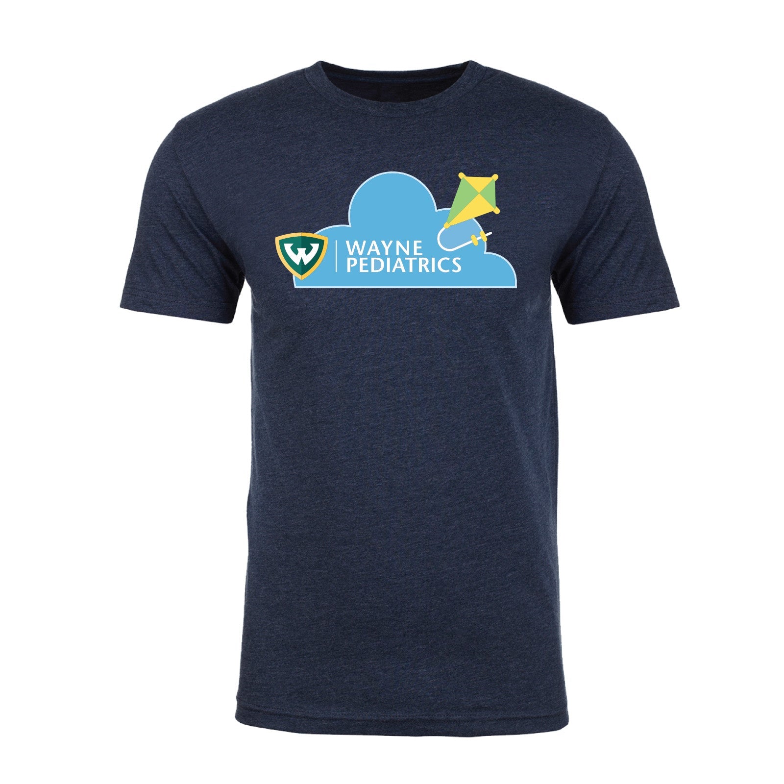 Wayne Pediatrics Custom Printed Shirt Cloud and Kite - Mato & Hash