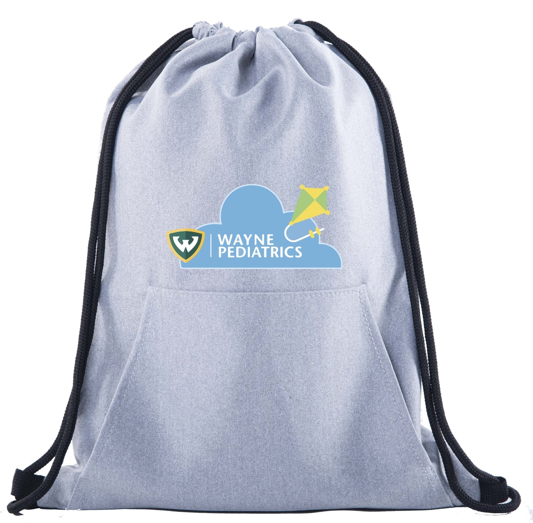 Wayne Pediatrics Drawstring Bag w/ Pocket Printed - Mato & Hash