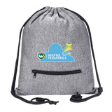 Wayne Pediatrics Drawstring Bag w/ Zipper Pocket Printed - Mato & Hash